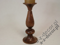 Klasyczny świecznik drewniany 30cm [AZ01537]