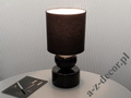 PERLA I black bedroom lamp 39cm [AZ02341]