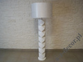 Biała ceramiczna lampa podłogowa DIAMS 140cm [AZ02479]