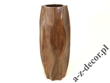 Wooden vase 38cm [AZ01543]