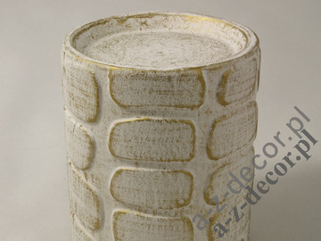 Earthenware candle holder 10x12cm [AZ01124]