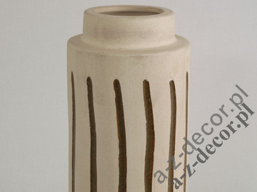 Cappuccino earthenware vase 34cm [AZ01045]