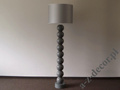 Nowoczesna lampa podłogowa PERLA IX CY szara 50x170cm [AZ02495]
