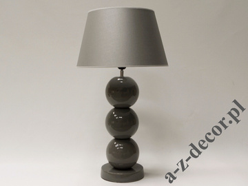 Lampa stołowa PERLA III TB szara 39x71cm [AZ02436]