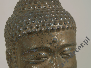 Ceramiczna głowa Buddy brąz 22x19x30cm [AZ01122]