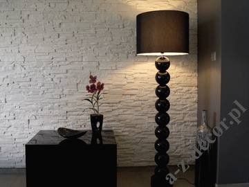 Lampa podłogowa do apartamentu PERLA IX czarna 50x170cm [AZ02494]