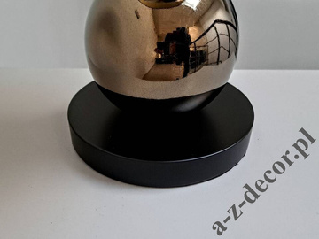 Lampa stołowa PERLA III CY złoto czarna 68cm czarno złoty abażur [AZ02766]