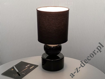 Lampka nocna PERLA I czarna 39cm [AZ02341]