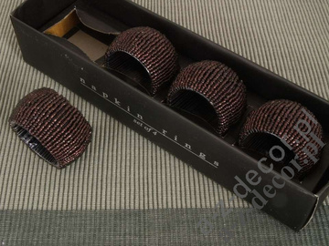 Obrączki na serwetki fioletowe 4szt/op [AZ01303]