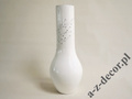 Wysoki biały wazon ceramiczny 58cm [AZ01907]