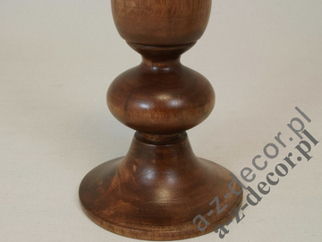 Klasyczny świecznik drewniany 30cm [AZ01537]