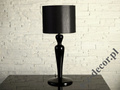 NIGRA SLIM black wooden table lamp 58cm [AZ02105]