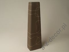 Brązowy wazon ceramiczny 37cm [AZ00561]