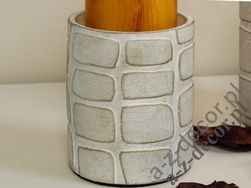 Earthenware candle holder 10x12cm [AZ01124]
