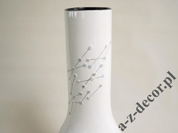 Tall white ceramic vase 58cm [AZ01907]