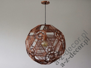 Metalowa lampa ZATTELITE w kolorze miedzi 50cm [AZ02313]