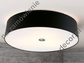 Czarny plafon HOOP Cromado 52cm [AZ02583]
