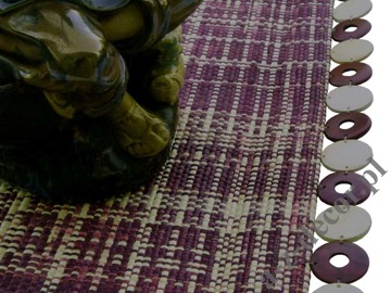 Dekoracyjna podkładka na stół z rafii fioletowa [AZ01517]