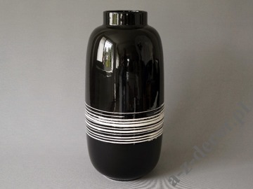 Duży czarny wazon ceramiczny 50cm [AZ02525]