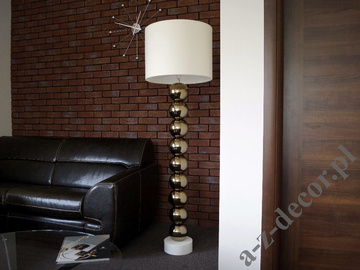 Lampa podłogowa ze złotymi kulami PERLA IX CY 50x170cm [AZ02496]