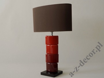 Lampa stołowa CHANELA czerwona 61cm [AZ02329]