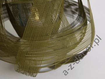 Świecznik SIRI z metalowych drutów 29cm [AZ02309]