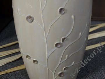 Wazon ceramiczny CLAUDIO z aplikacjami 46cm [AZ01052]